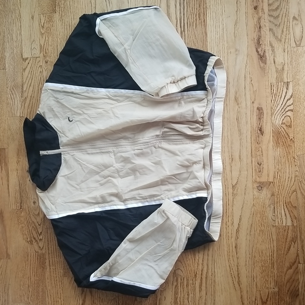 (XXL) ZYIA Active Colorblock Lightweight Windbreaker Breathable Outdoor